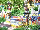 Go to closeups of the mosaic garden wall